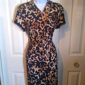 Cheetah print midi